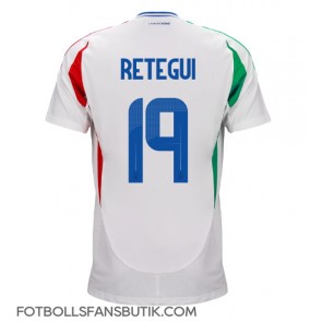 Italien Mateo Retegui #19 Replika Bortatröja EM 2024 Kortärmad